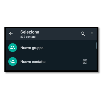 seleziona contatti